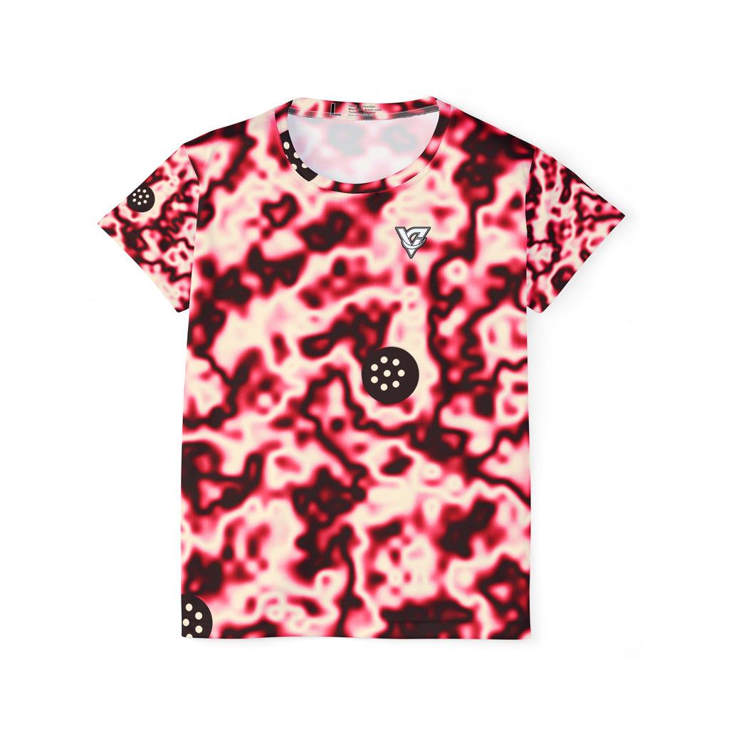 Pickleball Ruby Rush Marble Flow Women's Sports Jersey