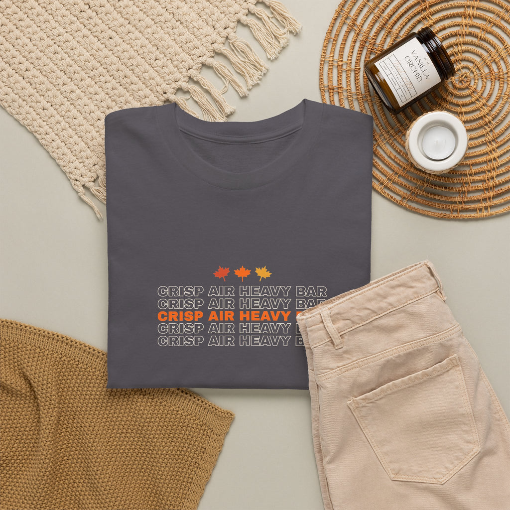 Crisp Air Heavy Bar | Men's Graphic Gym T-Shirt