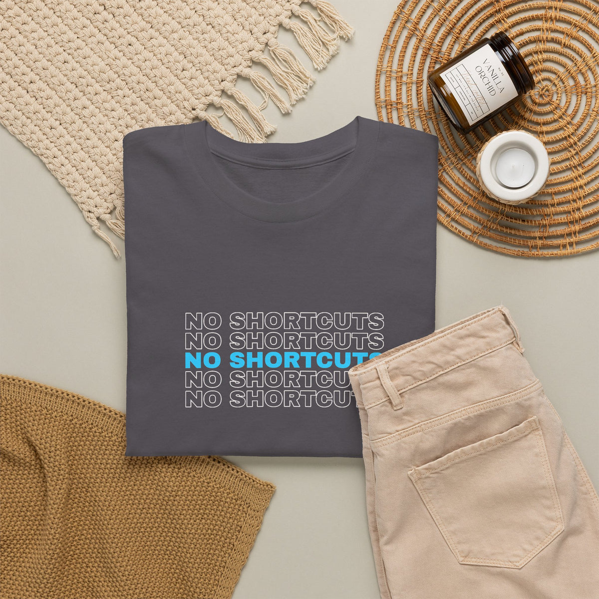 No Shortcuts | Men's Graphic Gym T-Shirt