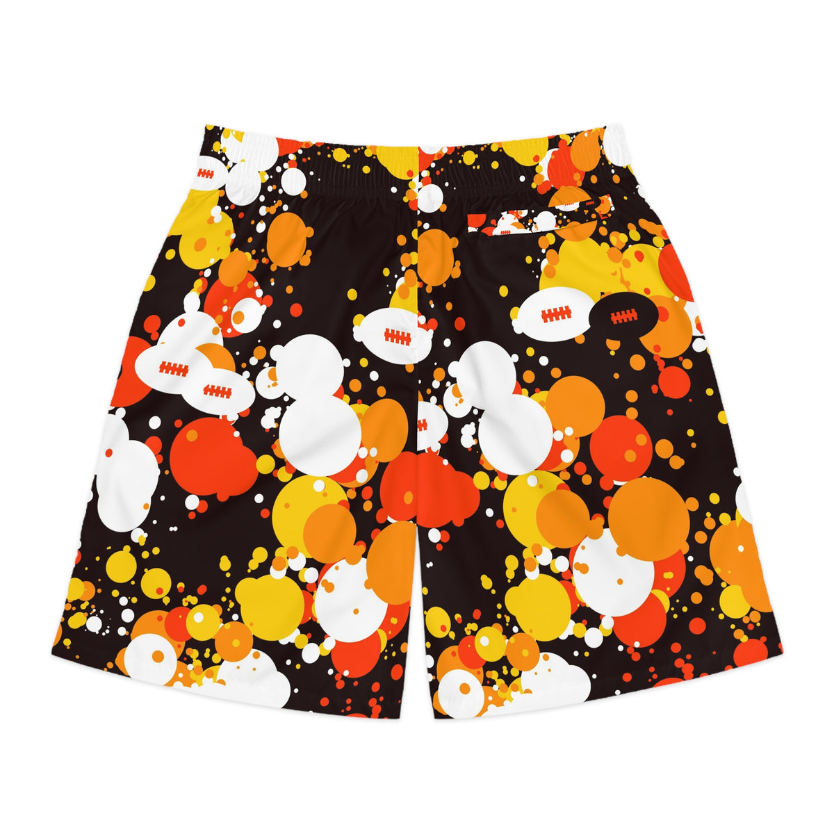 Football Solar Flare Splash Zone Men's Athletic Shorts with Pockets