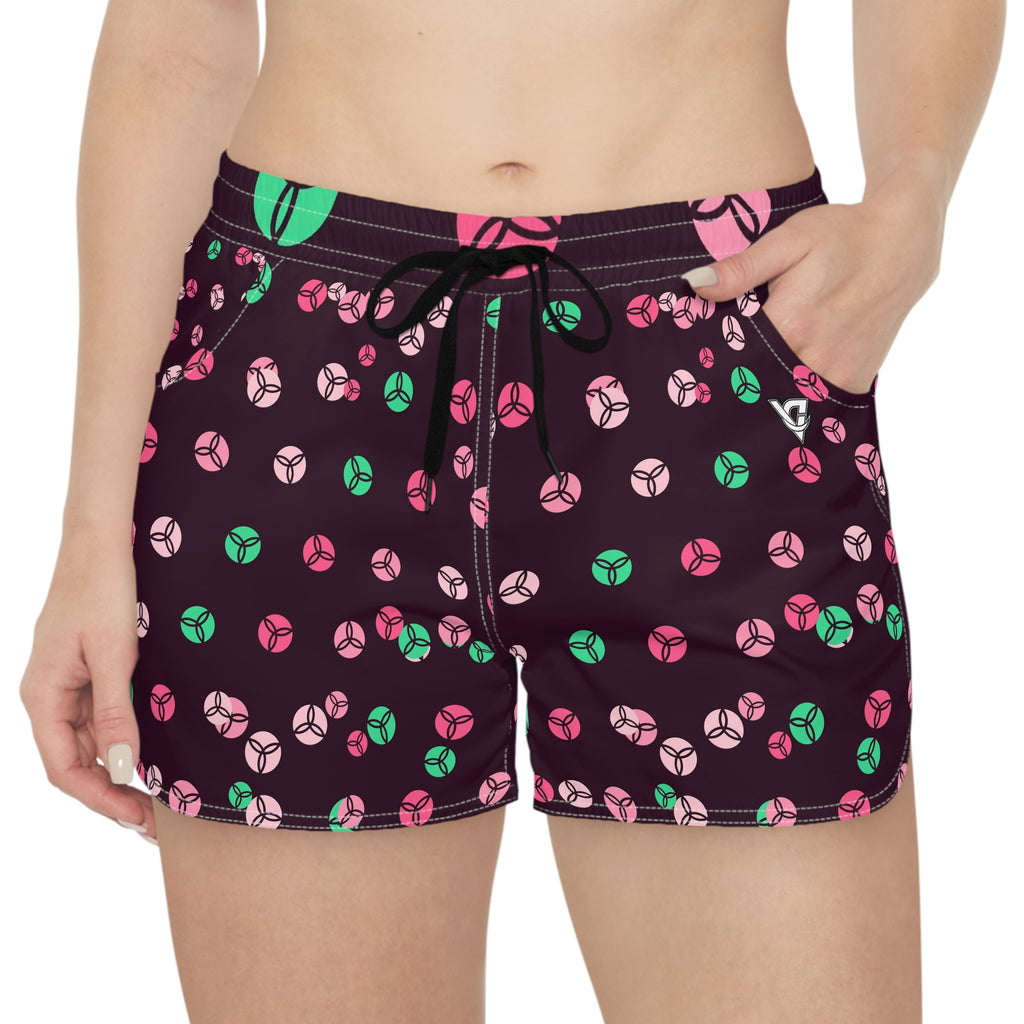 Volleyball Flamingo Fizz Icon Storm Women's Athletic Shorts with Pockets