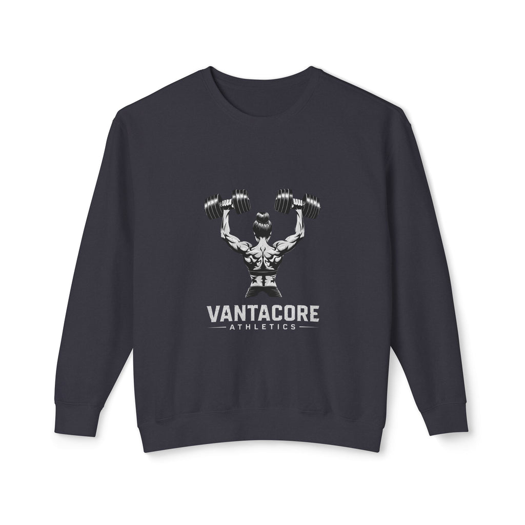 Weightlifting Crewneck Sweatshirt — Vantacore Athletics Dumbbell Design