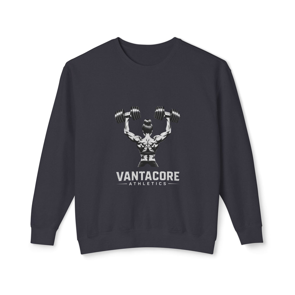Weightlifting Crewneck Sweatshirt — Vantacore Athletics Dumbbell Design