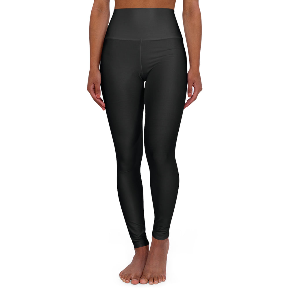 Stealth Black Essential High-Waisted Yoga Leggings