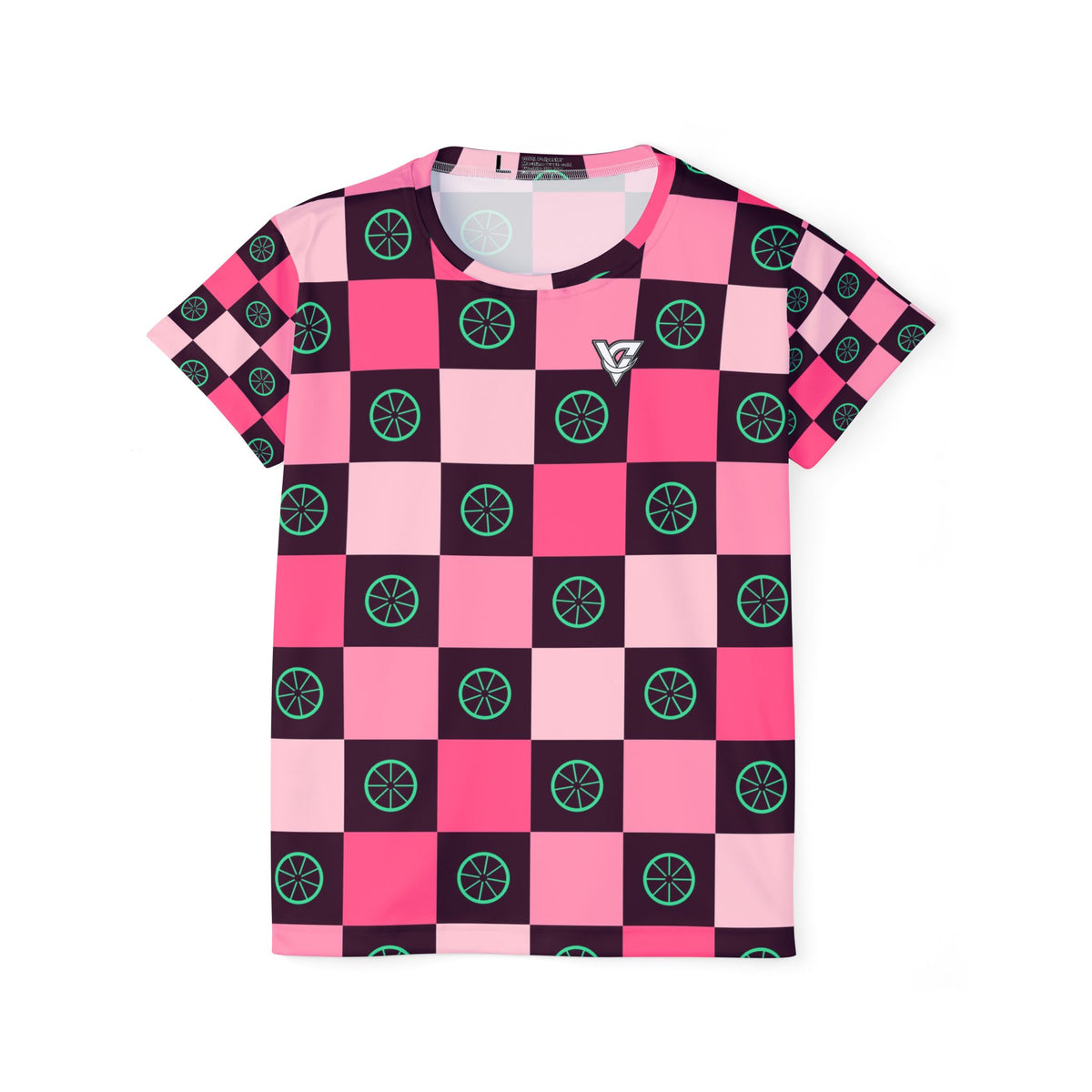 Cycling Flamingo Fizz Checker Drive Women's Sports Jersey