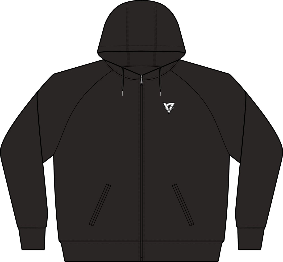 Classic V Logo Women's Hooded Training Jacket