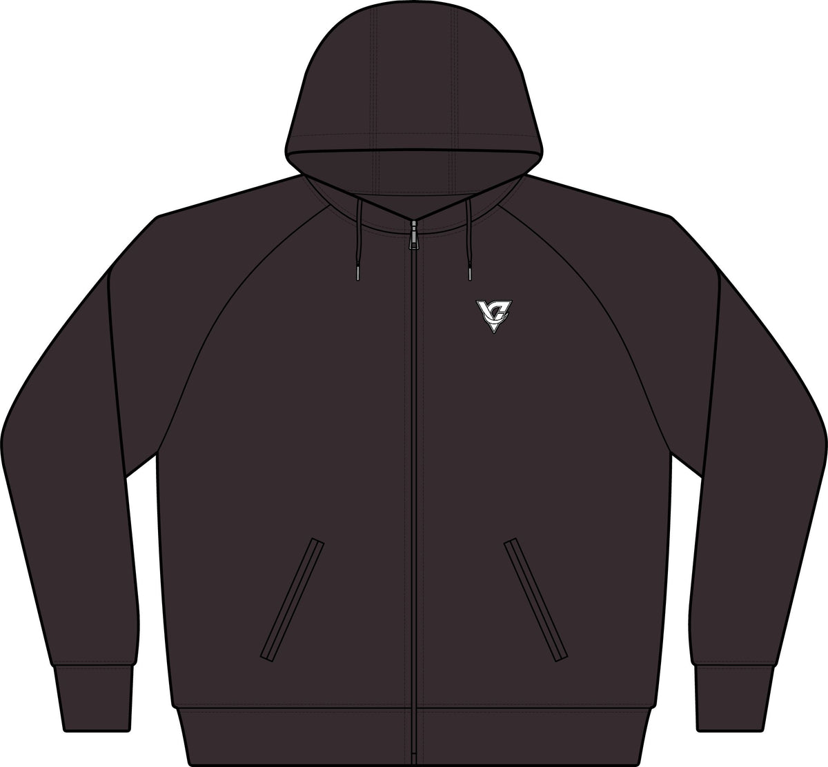 Classic V Logo Women's Hooded Training Jacket