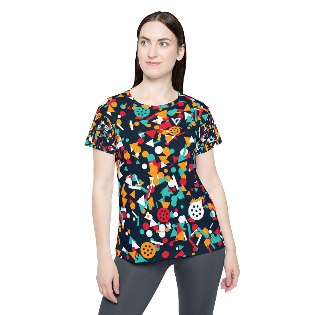 Pickleball Aqua Volt Confetti Pop Women's Sports Jersey