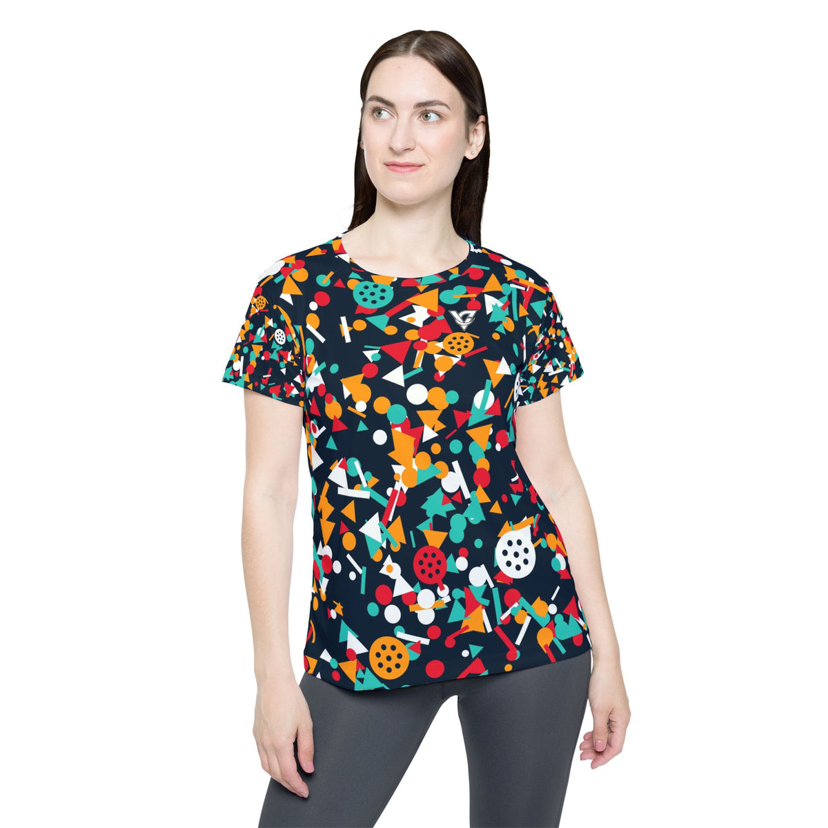 Pickleball Aqua Volt Confetti Pop Women's Sports Jersey