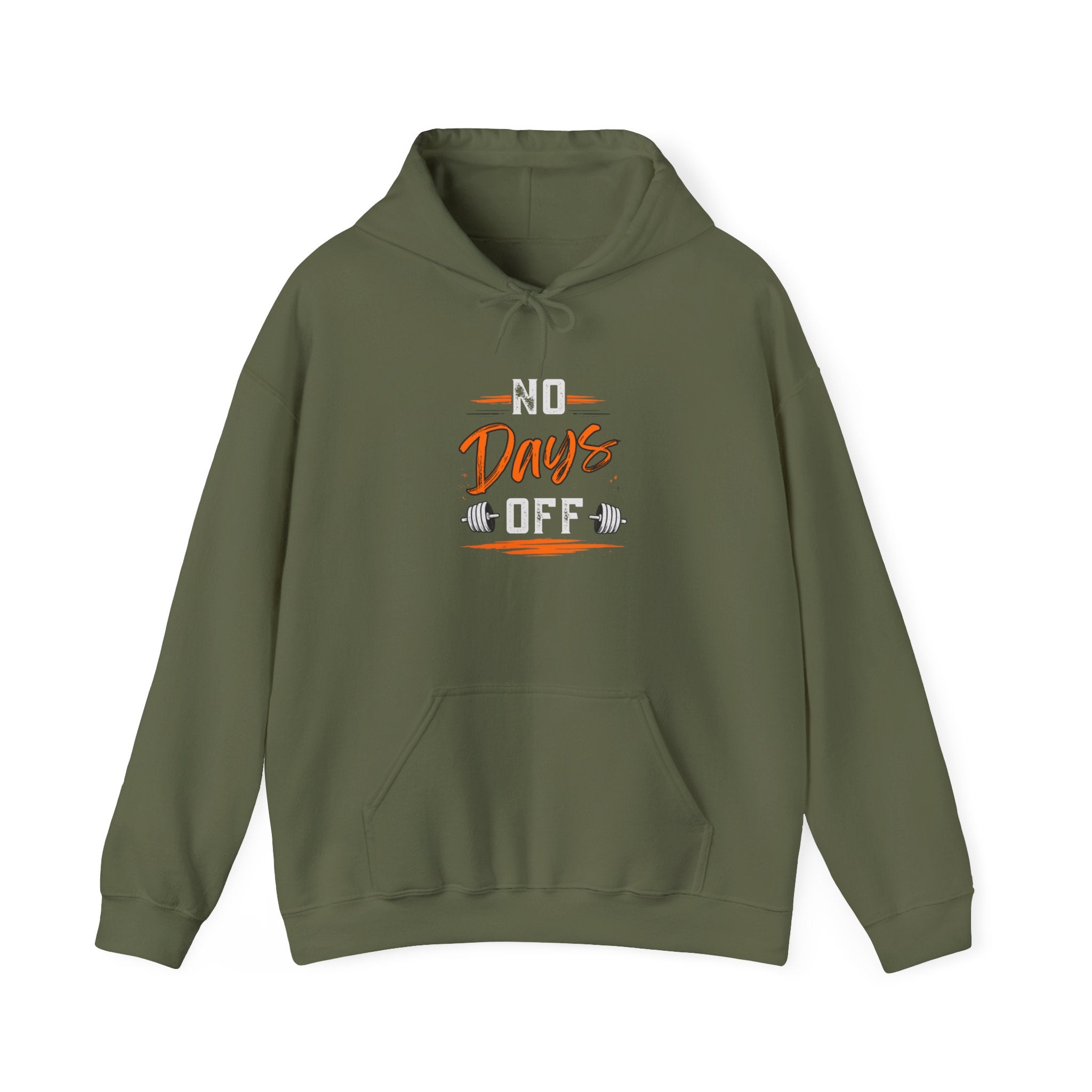 No Days Off | Heavy Hooded Sweatshirt