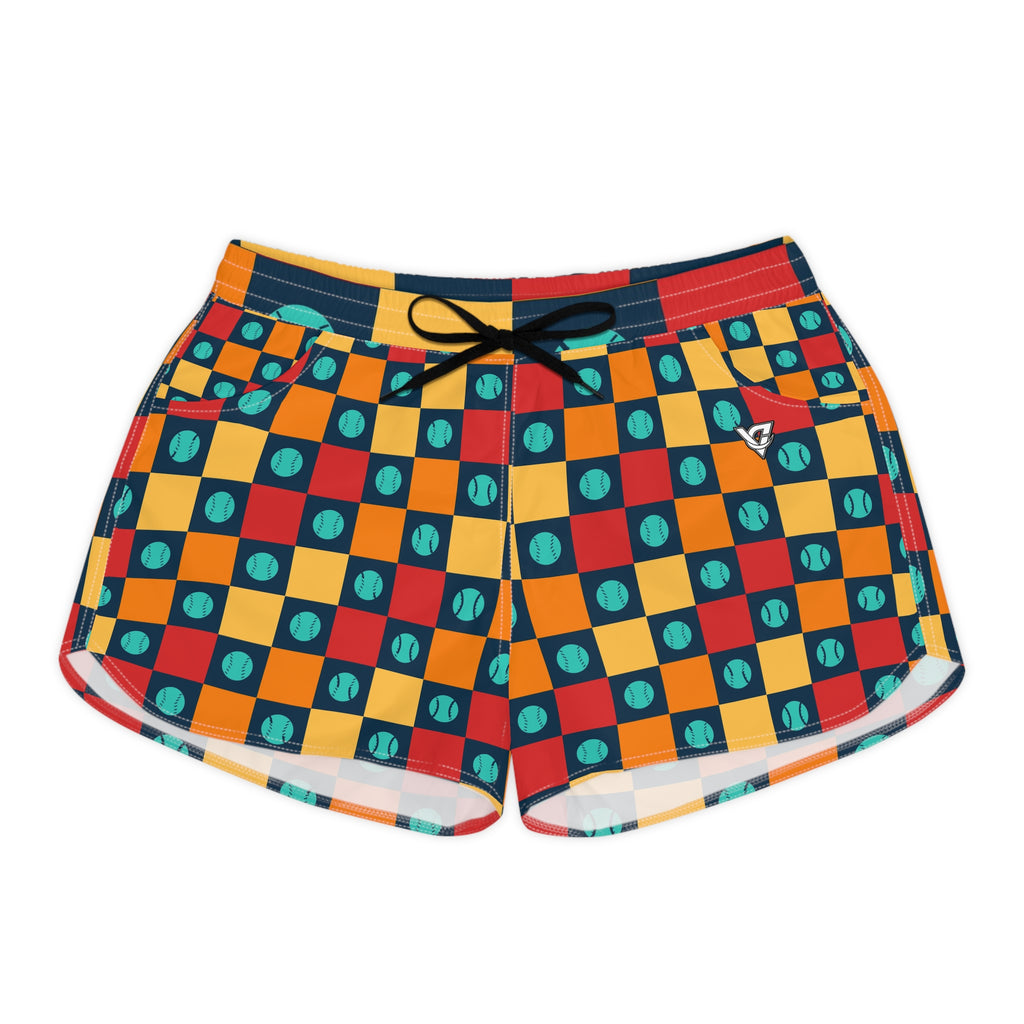 Baseball & Softball Tropic Heat Checker Drive Women's Athletic Shorts with Pockets