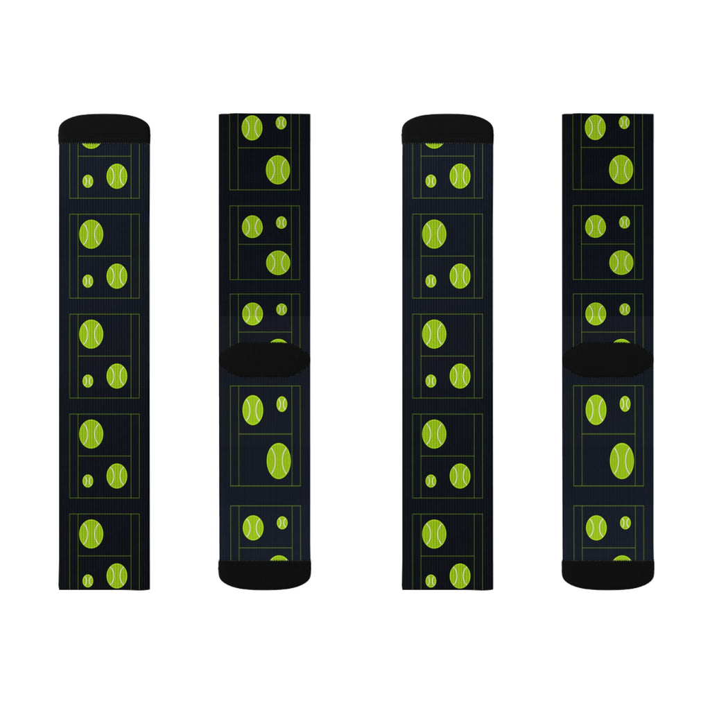 Tennis Volt Night Baseline Seam Athletic Crew Socks