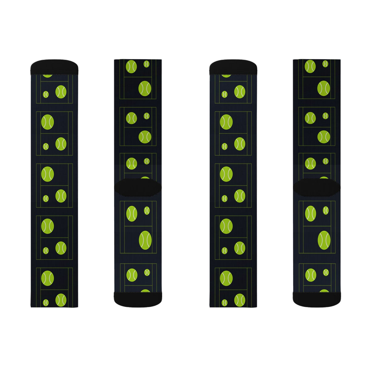Tennis Volt Night Baseline Seam Athletic Crew Socks