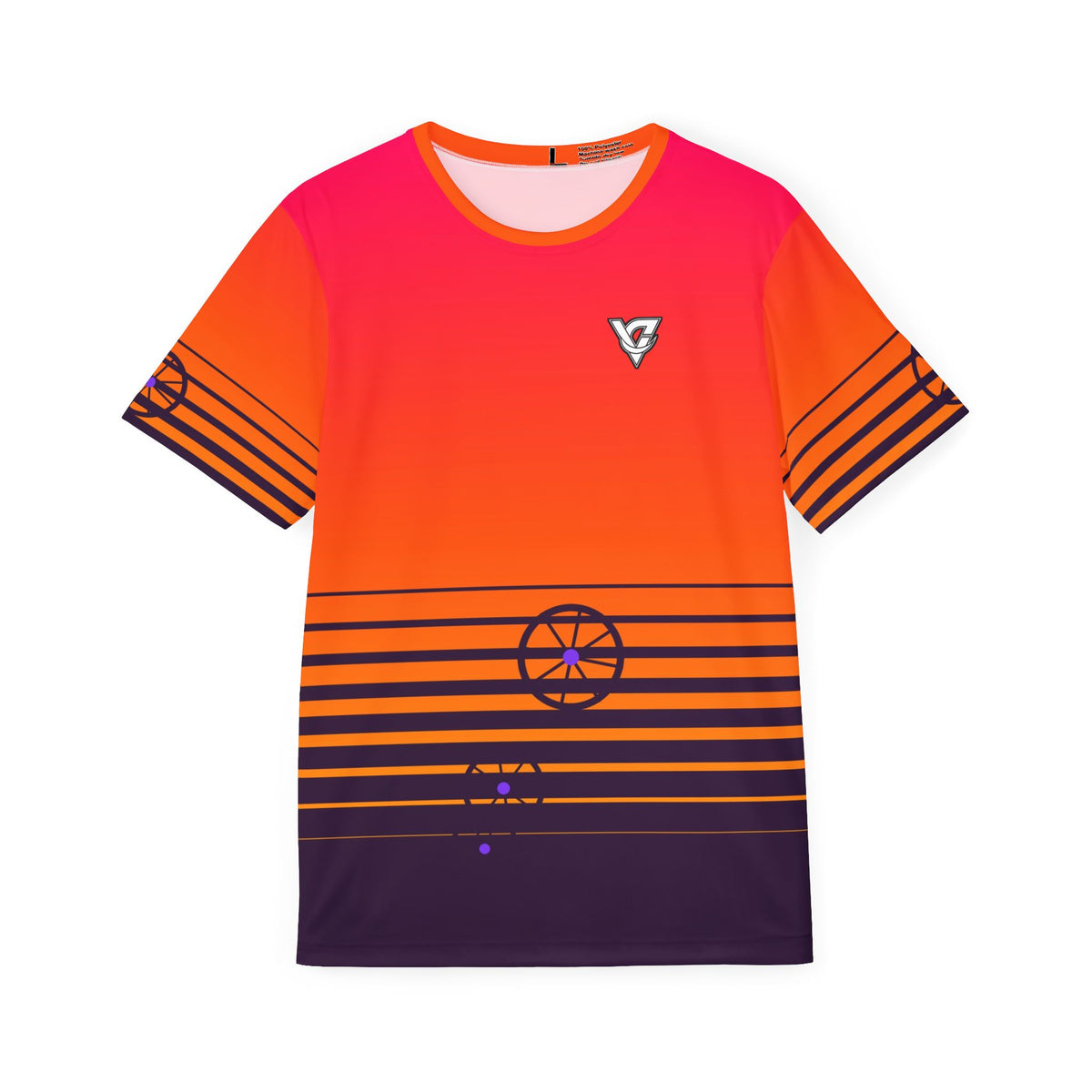 Cycling Berry Blast Horizon Fade Men's Sports Jersey