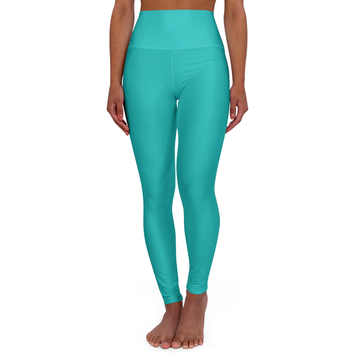 Turquoise Essential High-Waisted Yoga Leggings