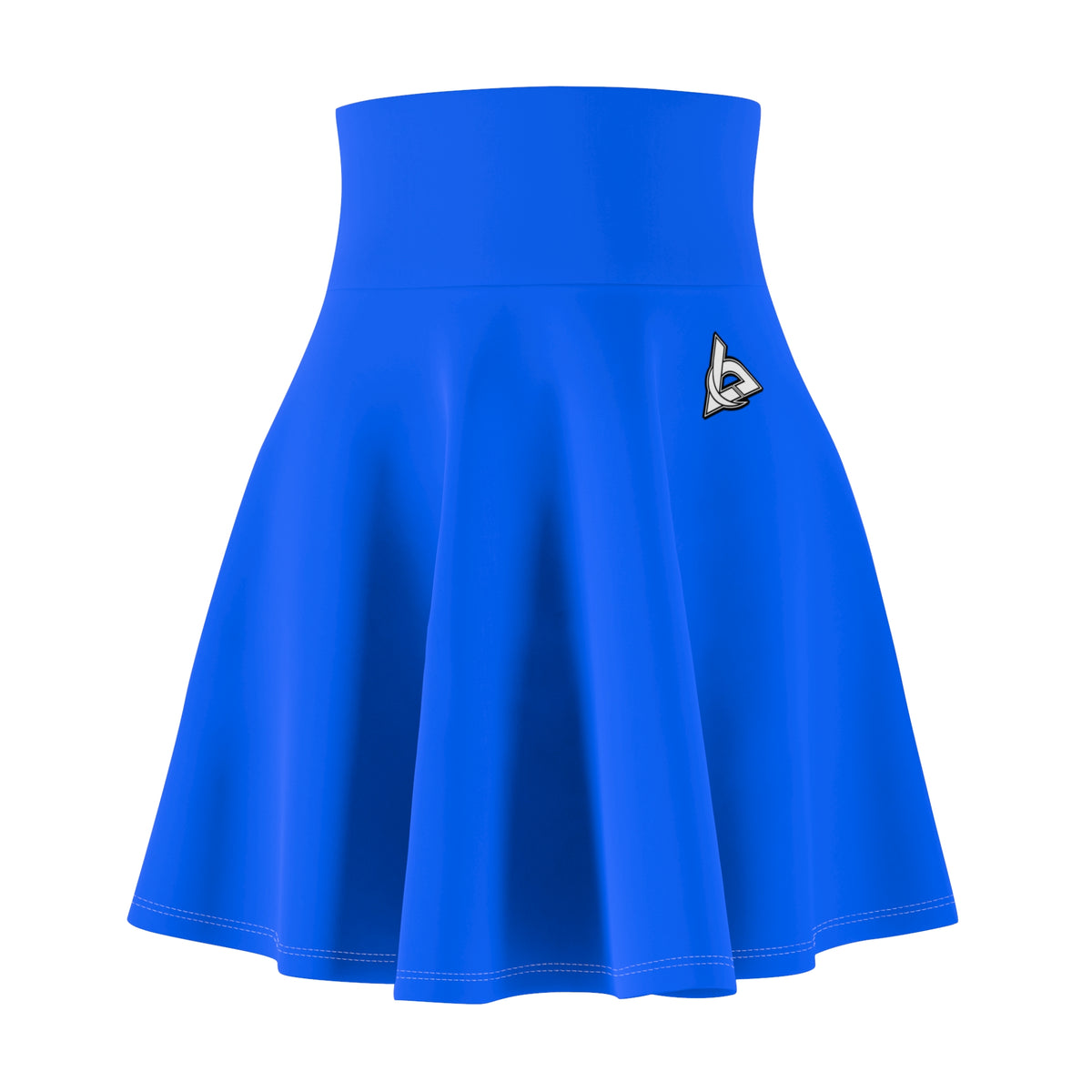 Vantacore Solid Electric Blue Women's Athletic Skater Skirt