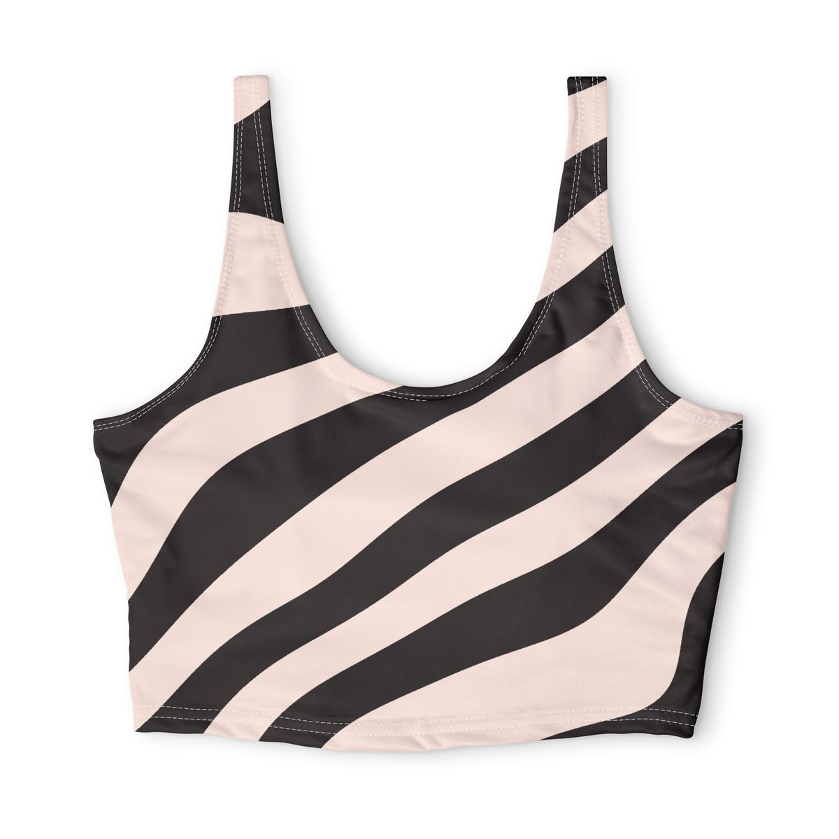 Rose Gold Zebra Sports Bra