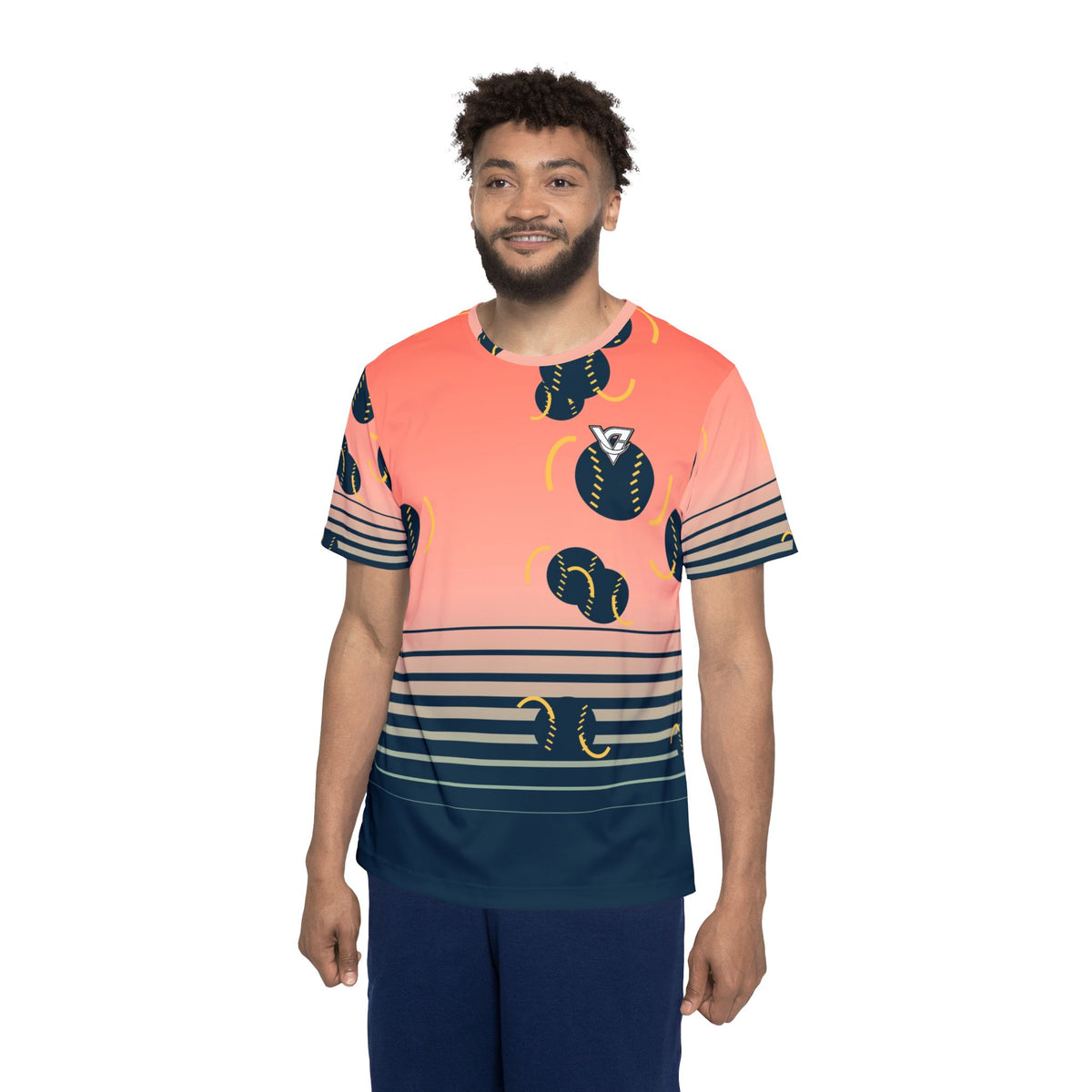 Baseball & Softball Coral Reef Horizon Fade Men's Sports Jersey