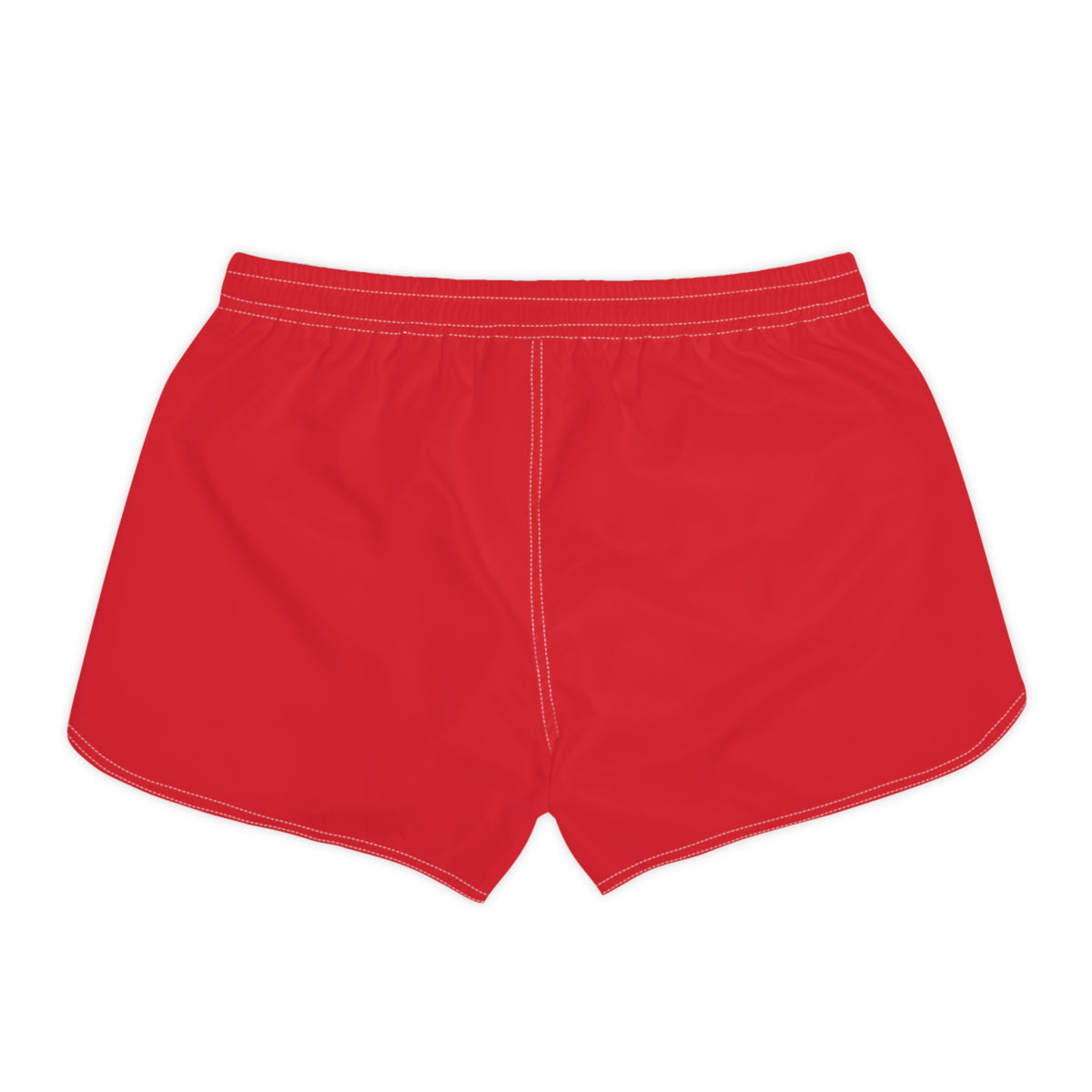 Vantacore Solid Red Women's Athletic Shorts with Pockets