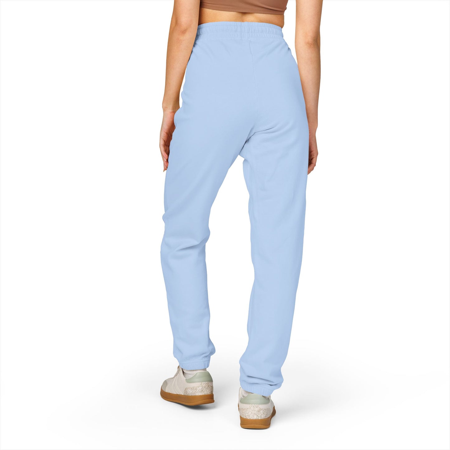 Vertical 'VANTOCOL?' Graphic Sweatpants — Garment-Dyed Fleece Joggers
