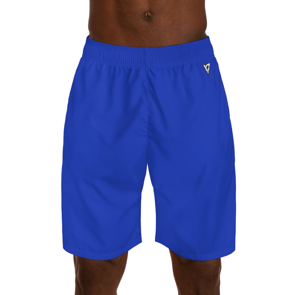 Vantacore Solid Royal Blue Men's Athletic Shorts with Pockets