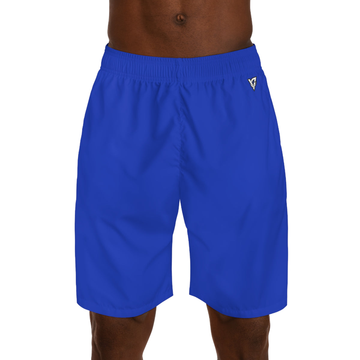 Vantacore Solid Royal Blue Men's Athletic Shorts with Pockets