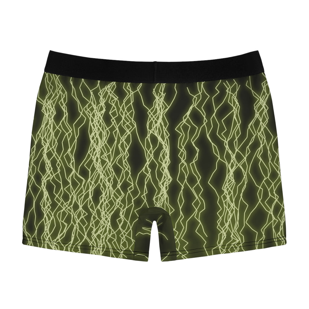 Olive Lightning Men's Boxer Briefs — Performance Underwear