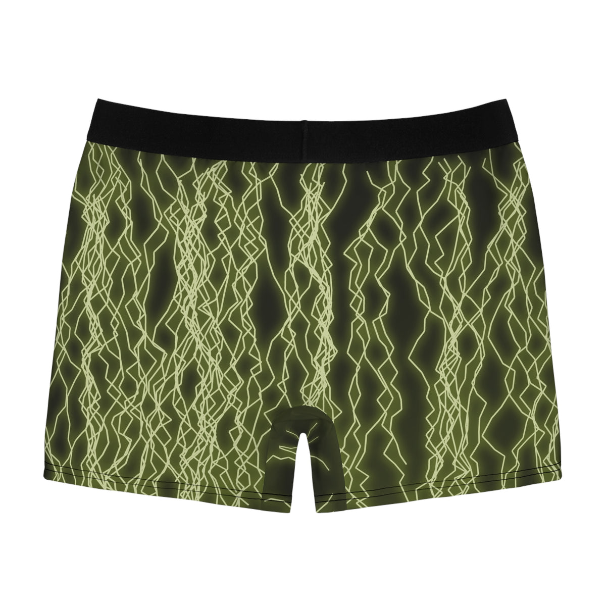 Olive Lightning Men's Boxer Briefs — Performance Underwear