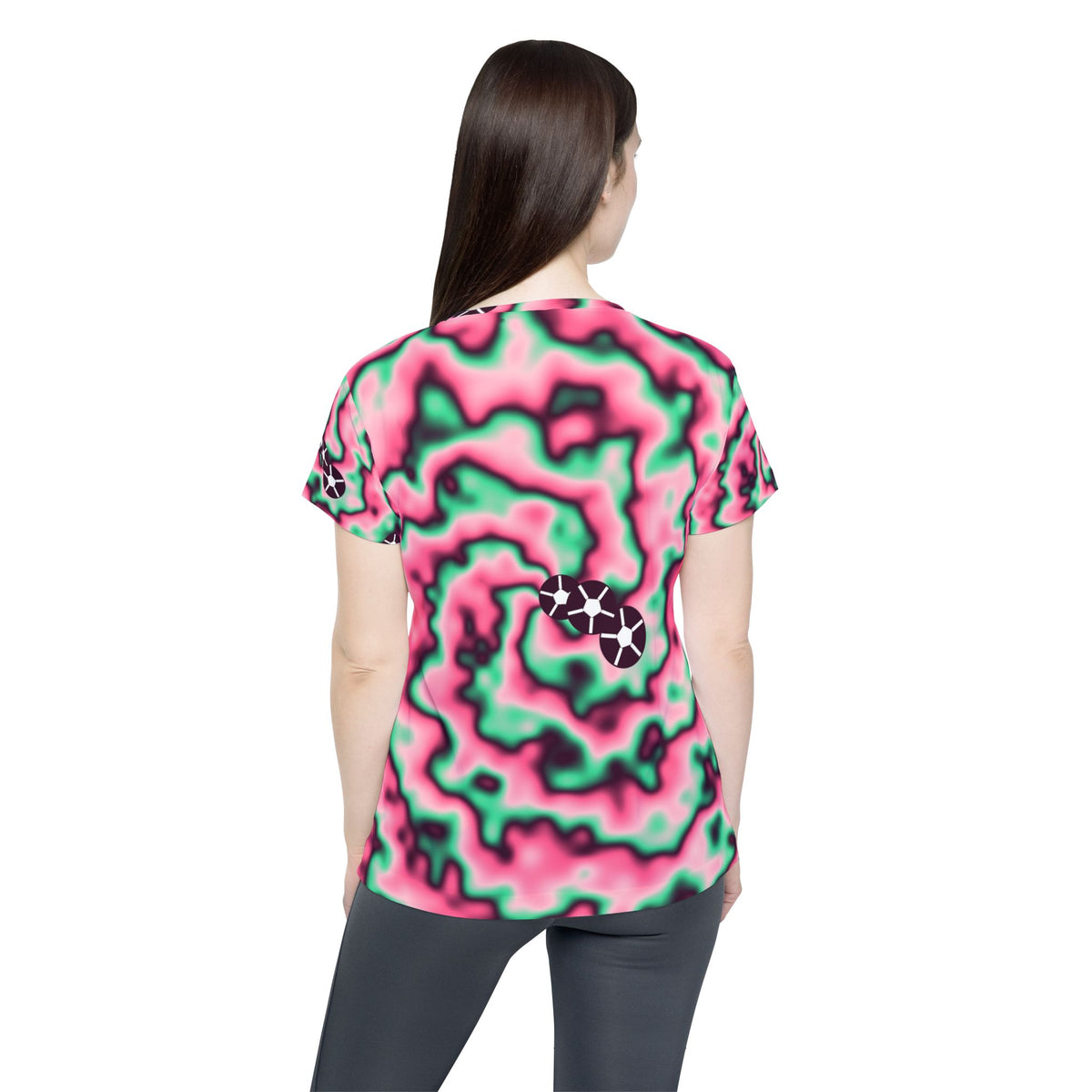 Soccer Flamingo Fizz Tie-Dye Spin Women's Sports Jersey