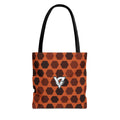 Auburn Hex Grid Tote Bag — All-Over Print Gym & Everyday Tote