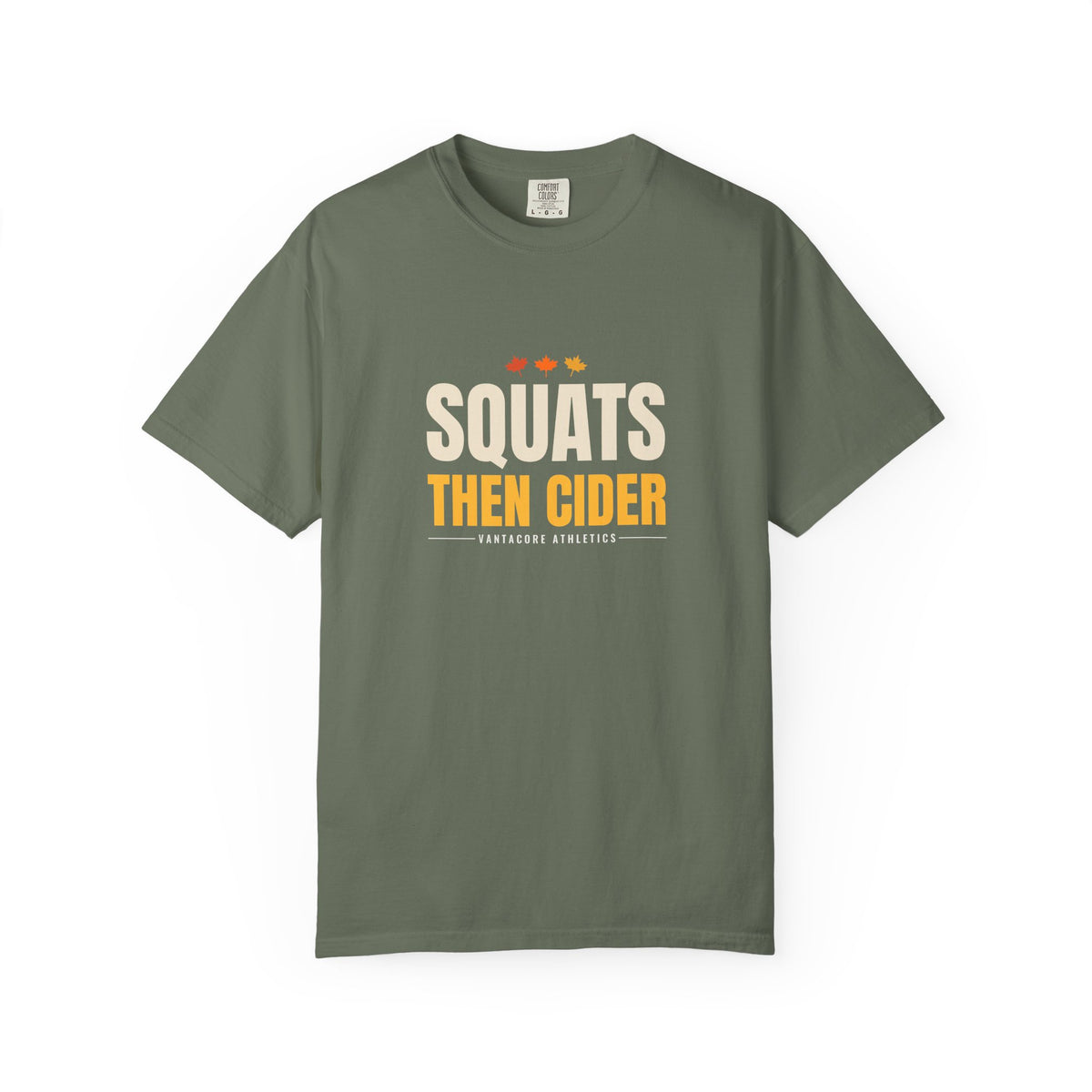 Squats Then Cider | Women's Garment-Dyed Graphic Tee