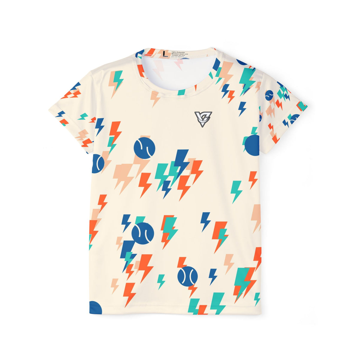 Tennis Papaya Splash Bolt Strike Women's Sports Jersey