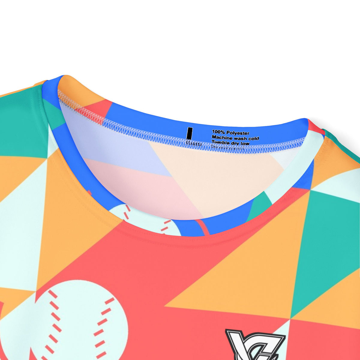 Baseball & Softball Sea Glass Prism Block Men's Sports Jersey