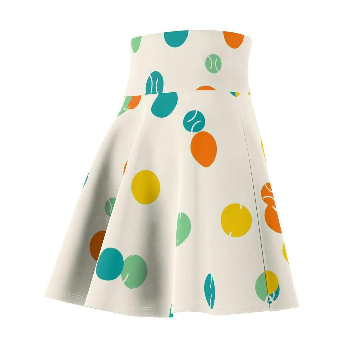 Tennis Citrus Pop Icon Storm Women's Athletic Skater Skirt