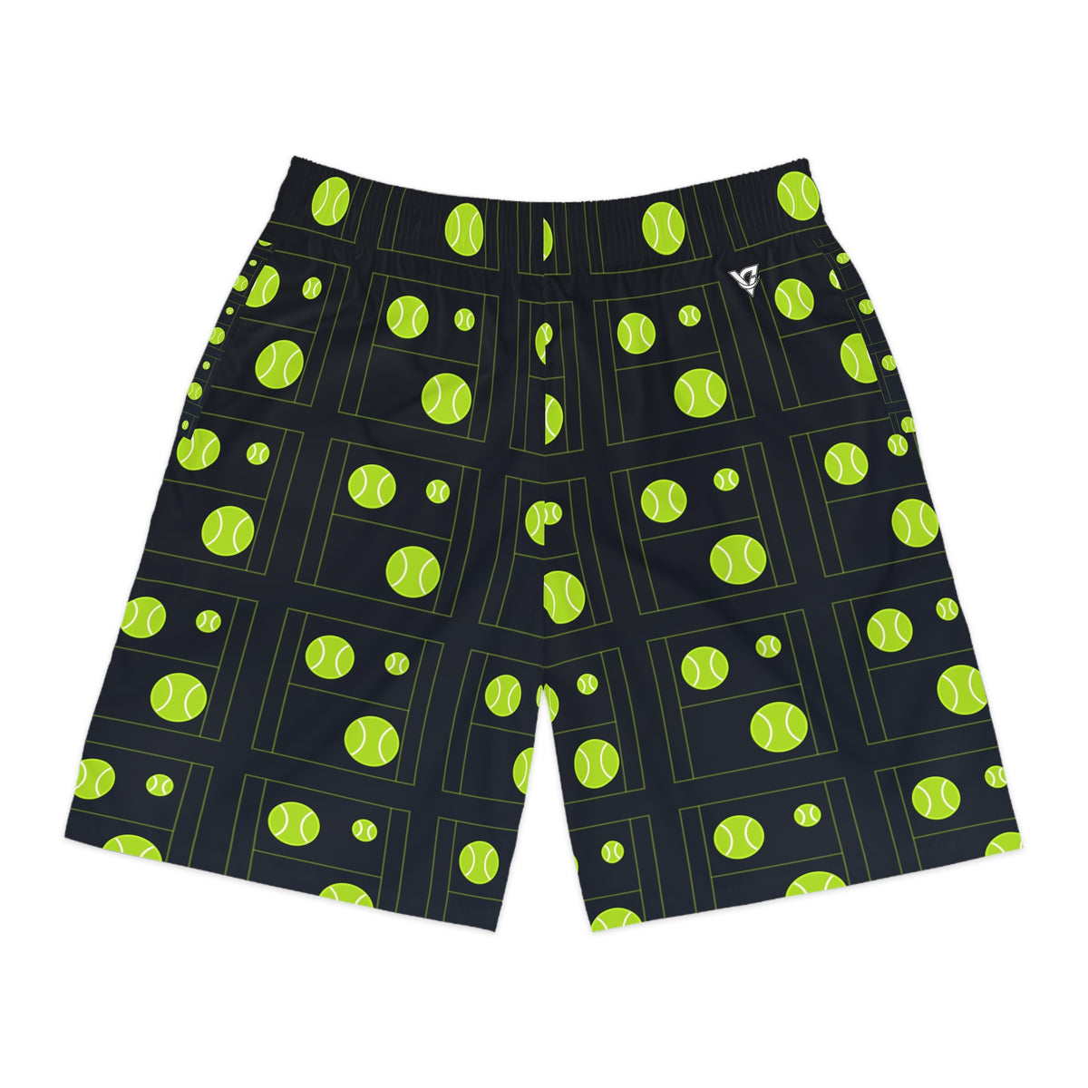 Tennis Volt Night Baseline Seam Men's Athletic Shorts with Pockets