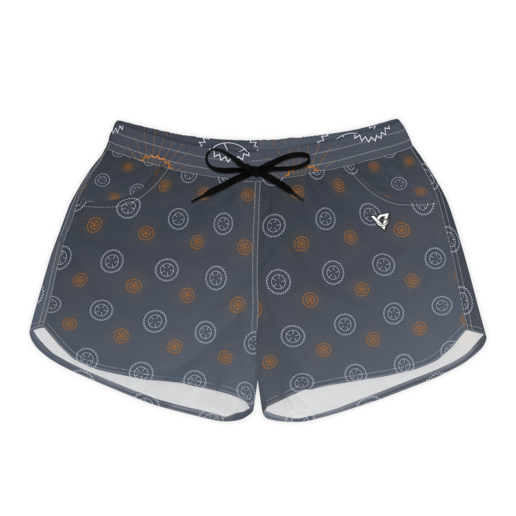 Cycling Slate Storm Chainring Women's Athletic Shorts with Pockets