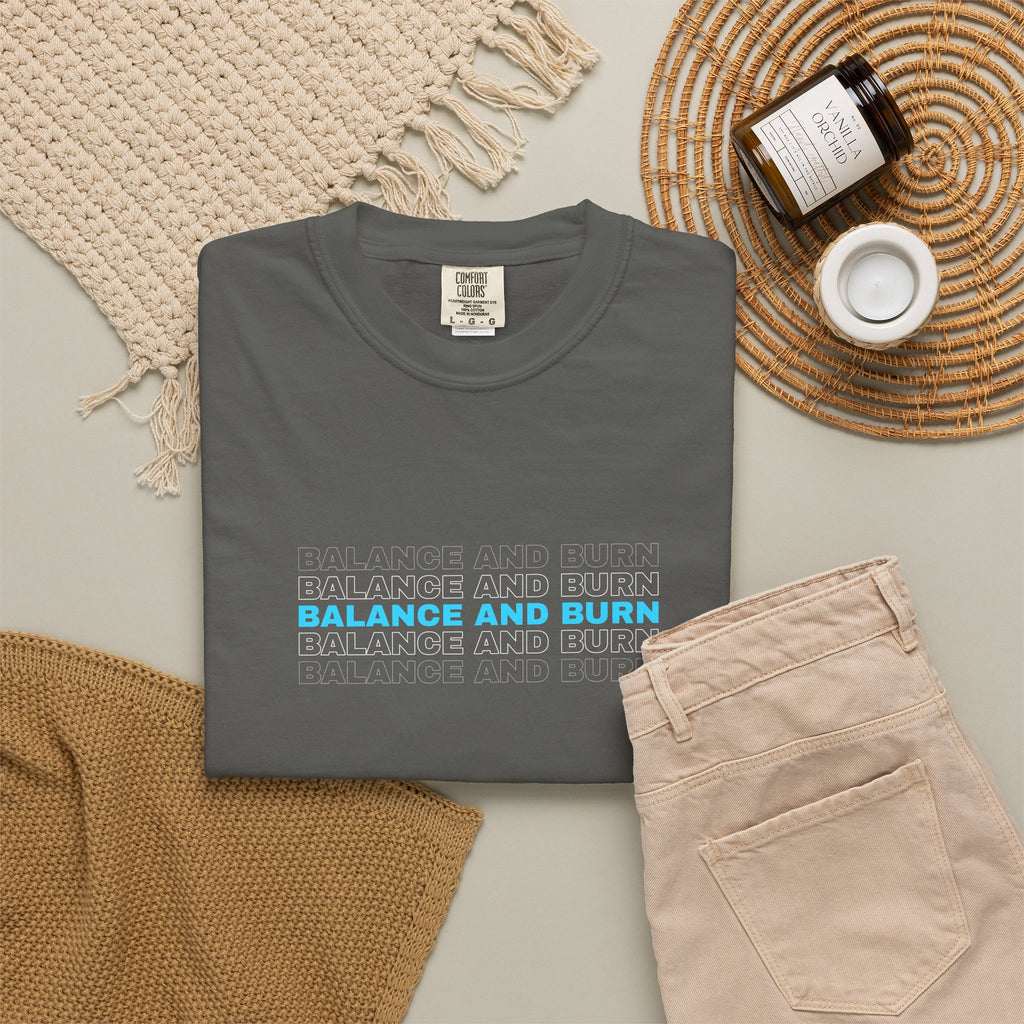 Balance And Burn | Women's Garment-Dyed Graphic Tee