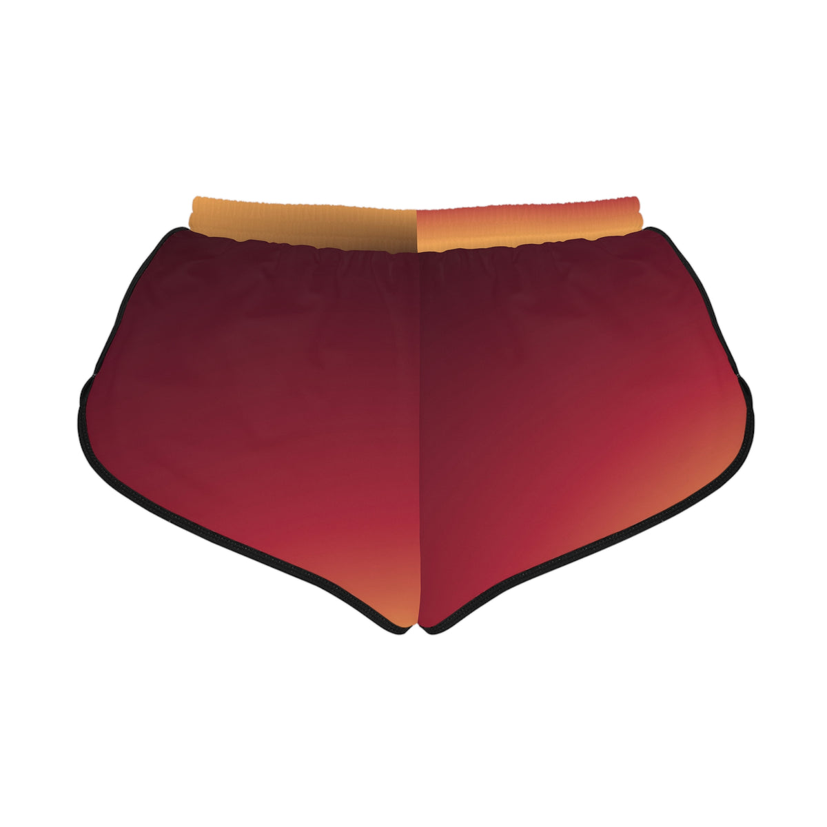 Women's Spiced Wine Ombre Relaxed Shorts — All-Over Print Running & Workout Shorts