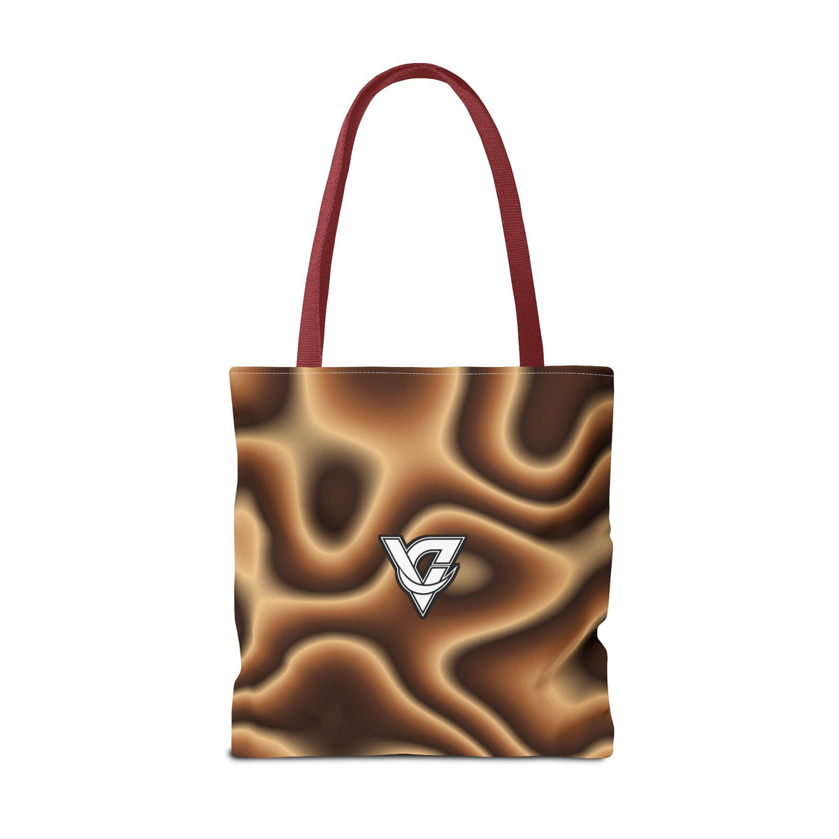 Chestnut Tie-Dye Tote Bag — All-Over Print Gym & Everyday Tote