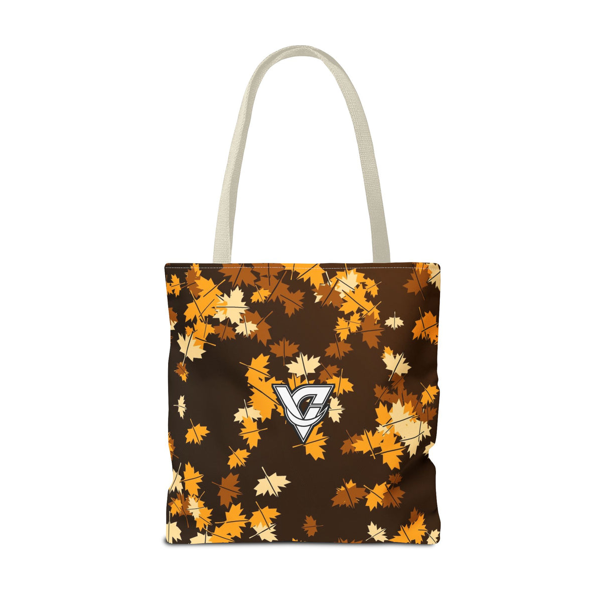 Amber Falling Leaves Tote Bag — All-Over Print Gym & Everyday Tote