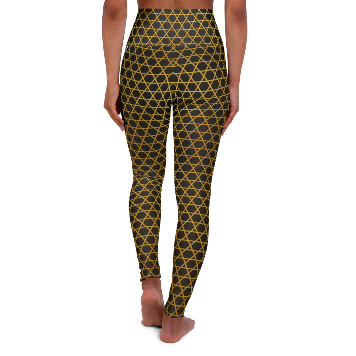 Honey Hex High-Waisted Yoga Leggings