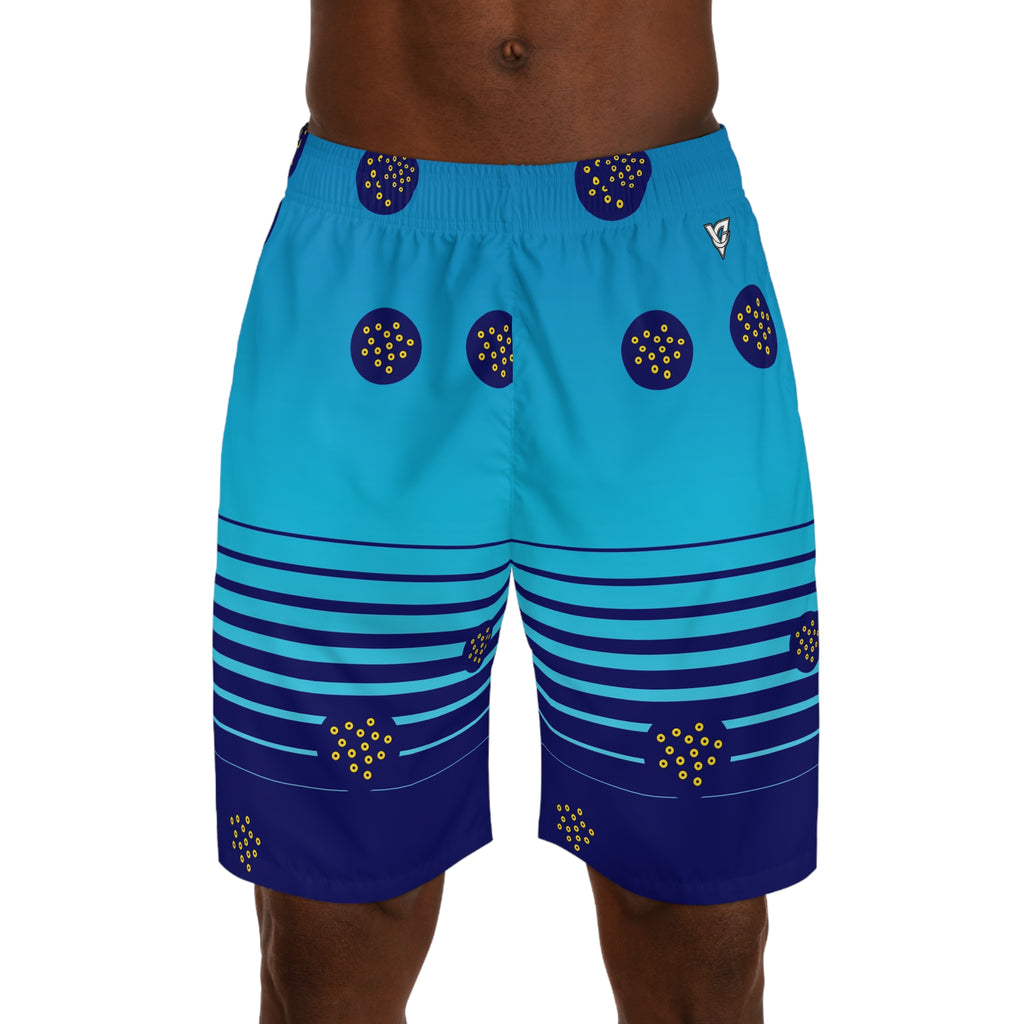 Golf Cobalt Spark Horizon Fade Men's Athletic Shorts with Pockets