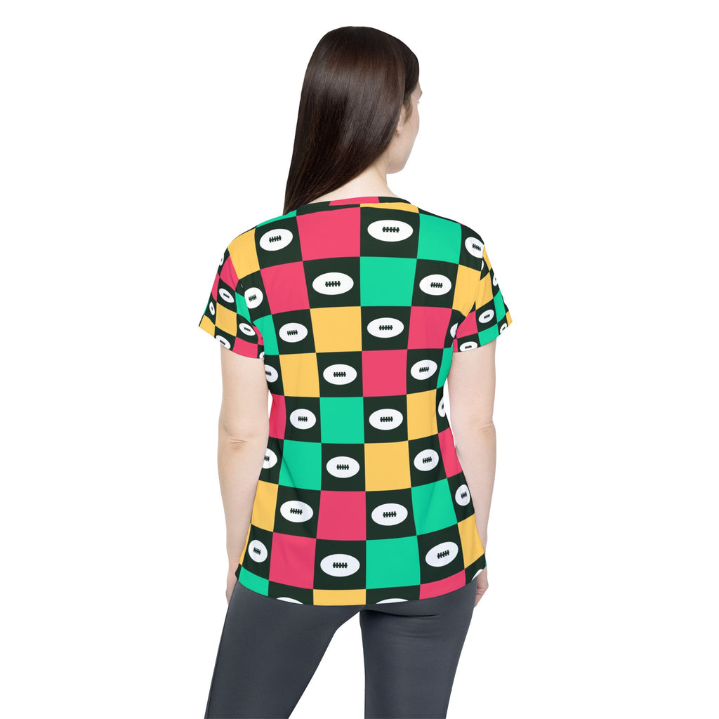 Football Watermelon Checker Drive Women's Sports Jersey