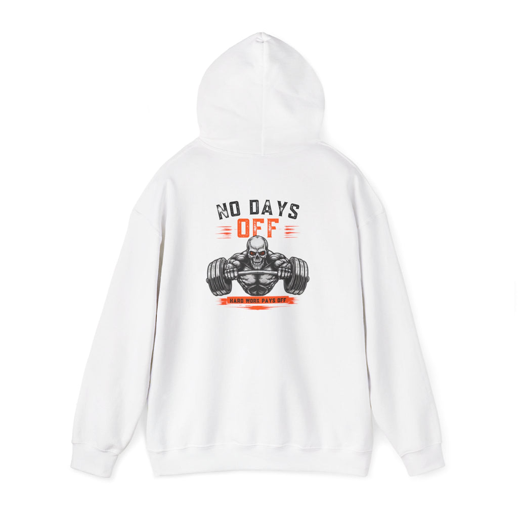 No Days Off | Heavy Hooded Sweatshirt