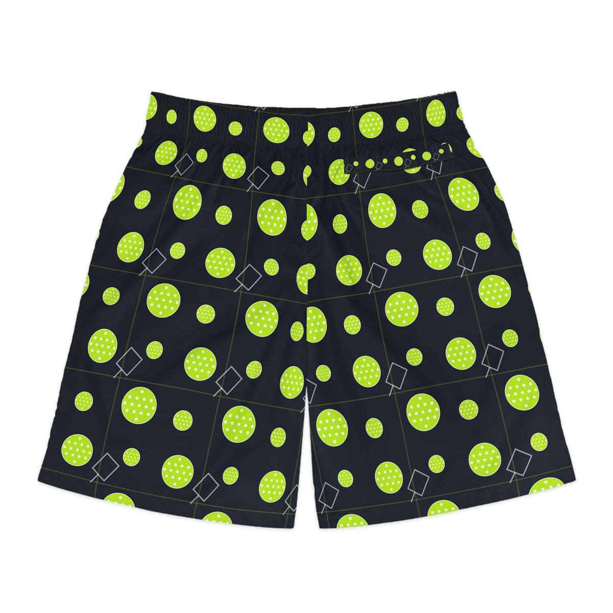 Pickleball Volt Night Dink Dot Men's Athletic Shorts with Pockets