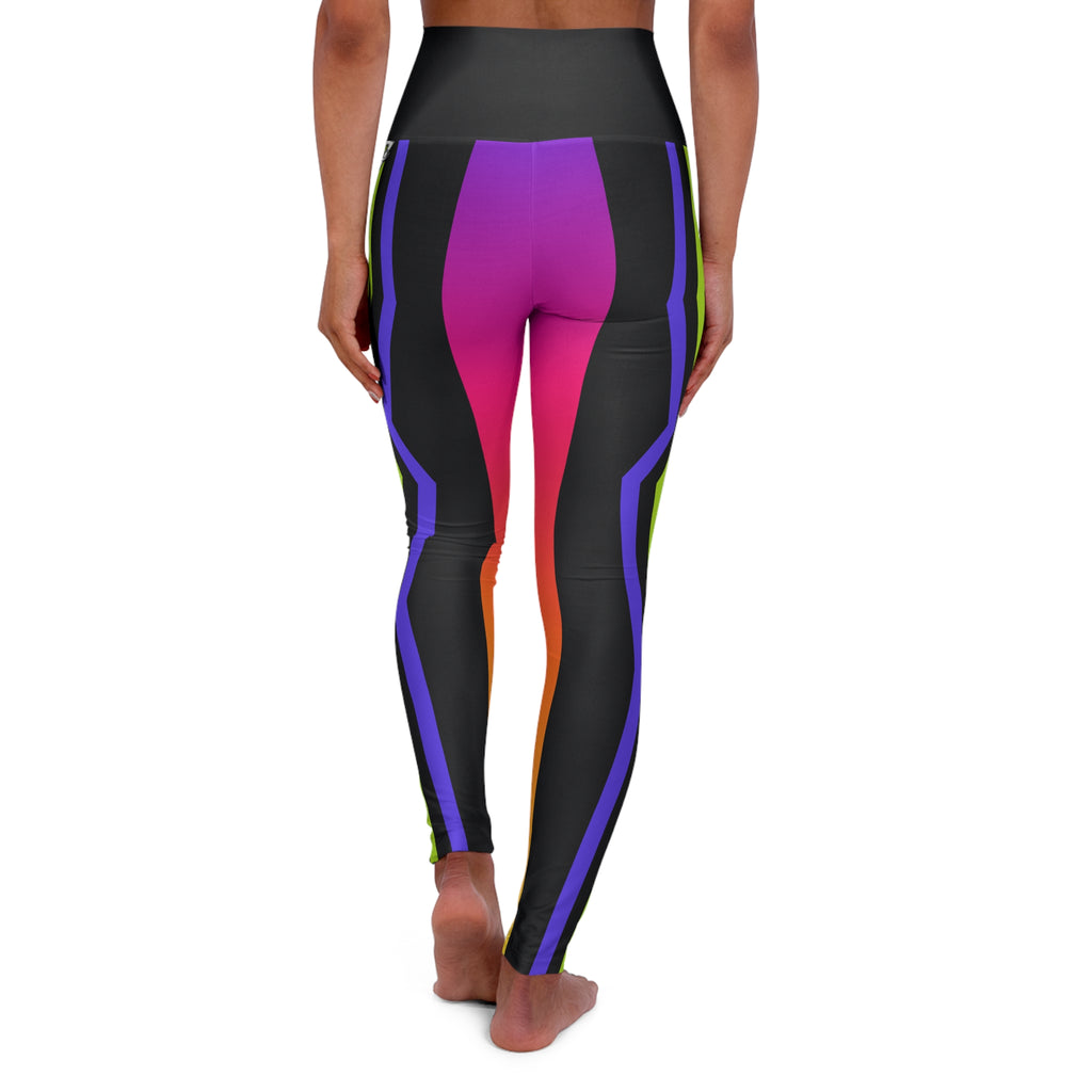 Prism Velocity High-Waisted Yoga Leggings (AOP)