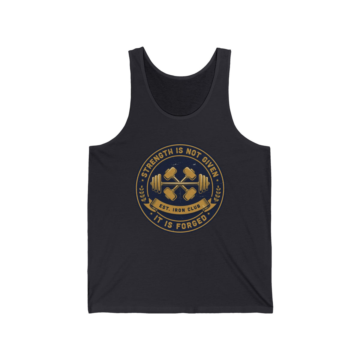 Strength Is Not Given Weightlifting Tank Top by Vantacore Athletics, view 4