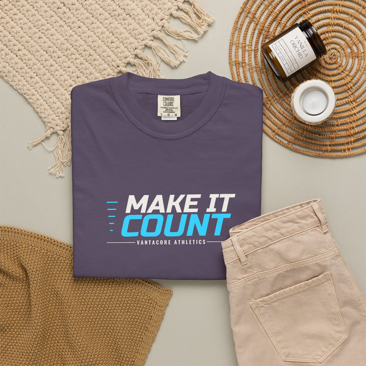 Make It Count | Women's Garment-Dyed Graphic Tee