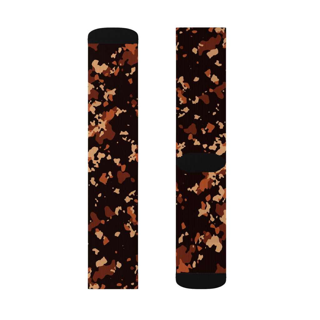 Auburn Splatter Athletic Crew Socks
