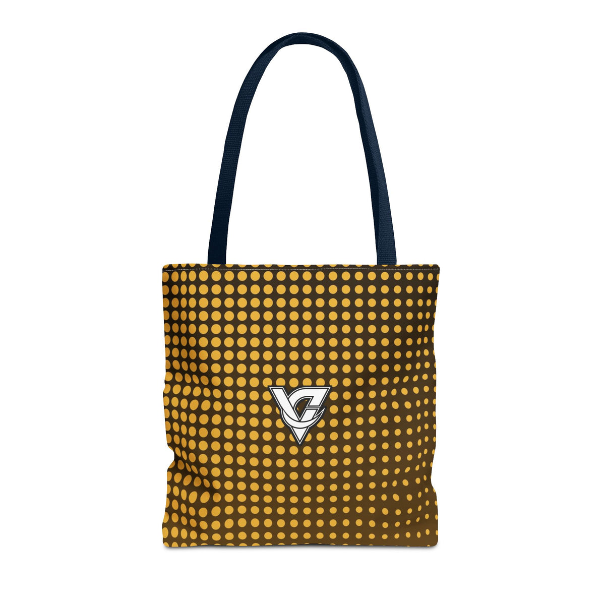 Harvest Gold Halftone Tote Bag — All-Over Print Gym & Everyday Tote